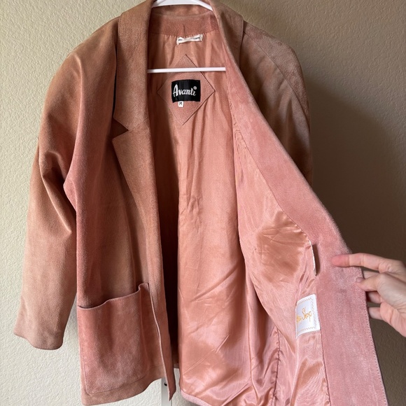 Avanti Genuine Pig Suede Jacket Size M - Picture 4 of 6
